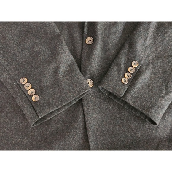 Oscar De La Renta Green Sport Coat Blazer Wool Cashmere 44L Vintage Quiet Luxury - Picture 6 of 16